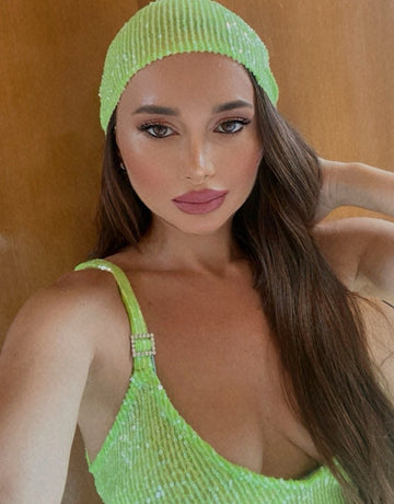 Signature ST Lime Shimmer Headpiece