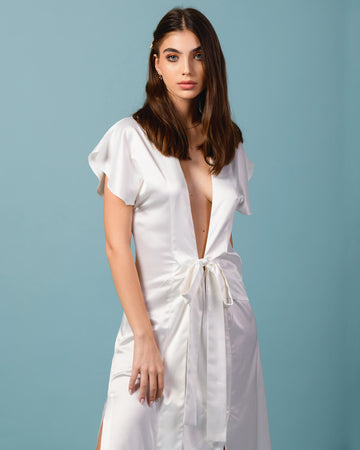 Ethereal Artemis White Maxi Dress