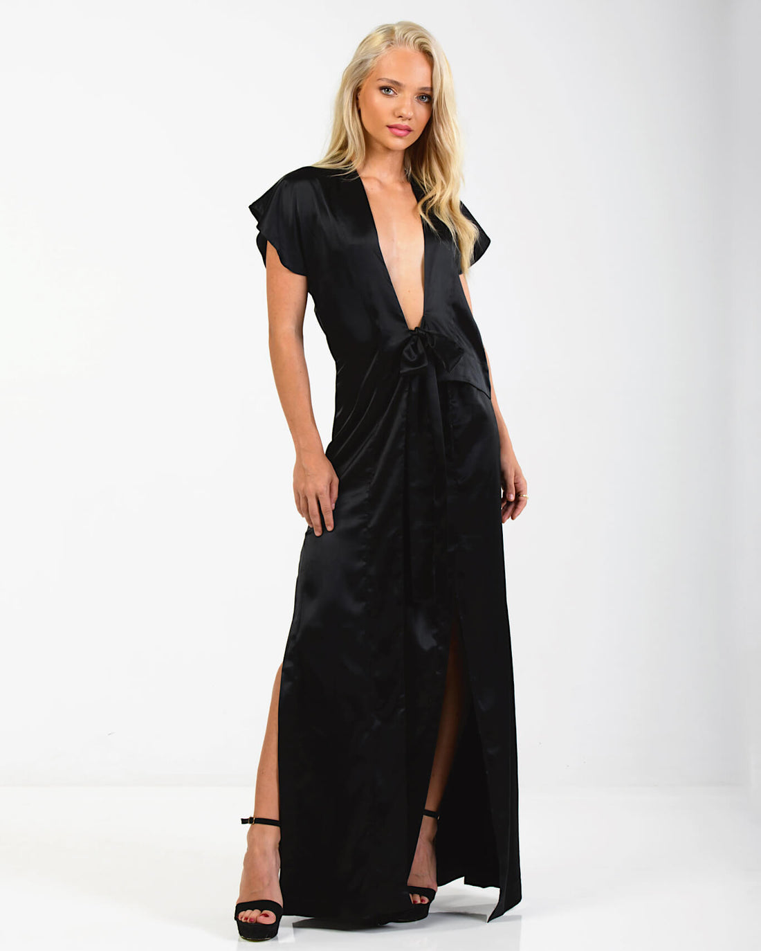 Lucille Black Maxi Dress