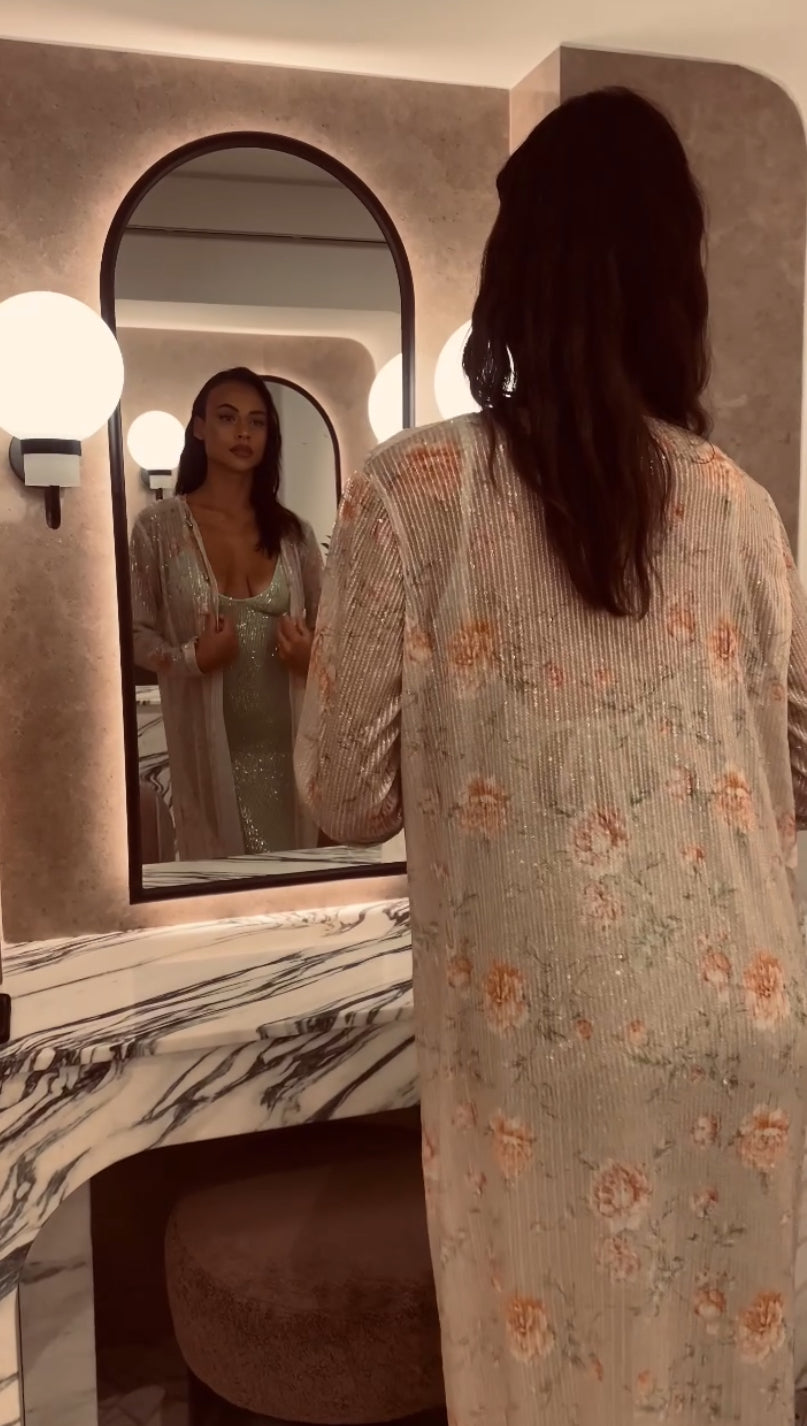 Shimmer Bouquet Kimono